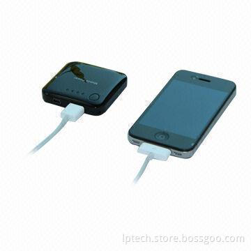 5V 2,000mAh Emergency Mobile Phone Chargers, CE/RoHS/FCC/SAA/UL Certificates